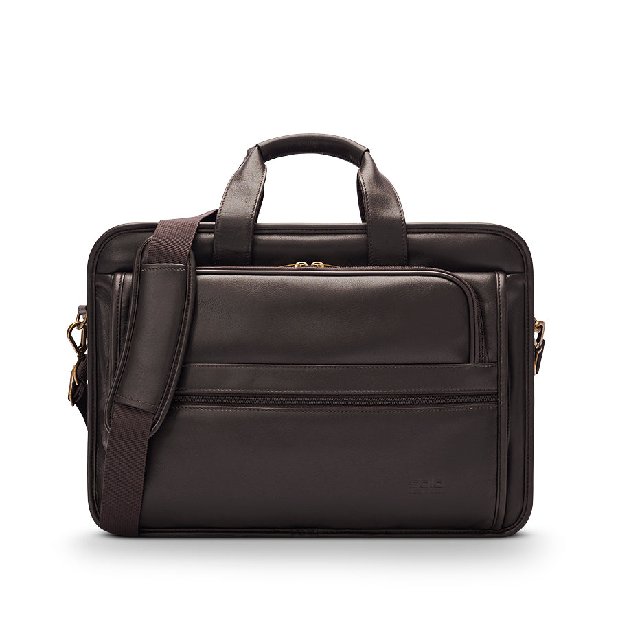 Classic Leather Briefcase Solo New York