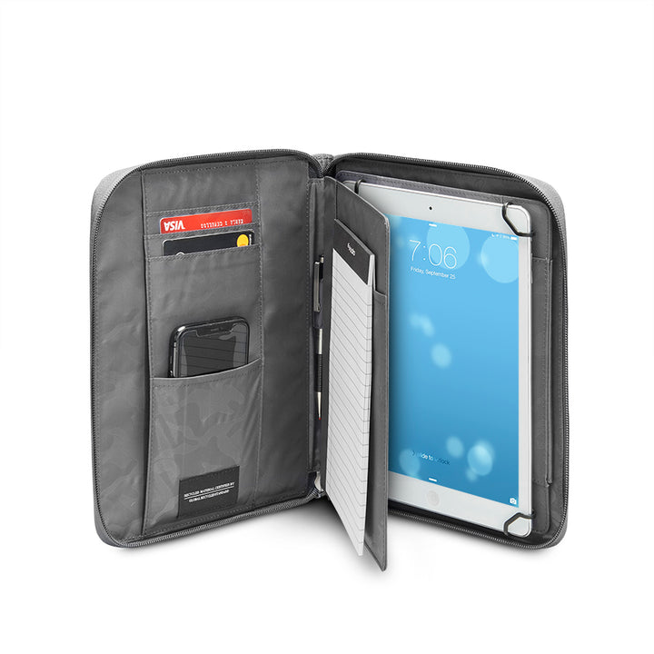 Re:Fresh Tablet Padfolio grey open