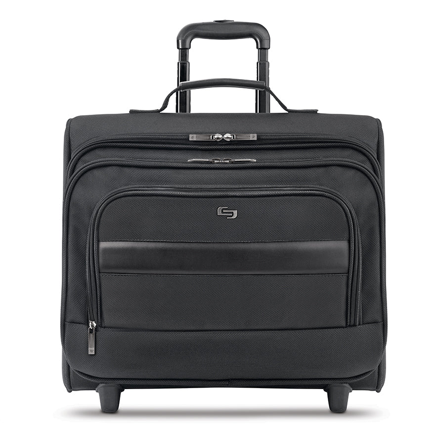 United States Luggage B1004 Classic Rolling Laptop Case 15.6 in. Black