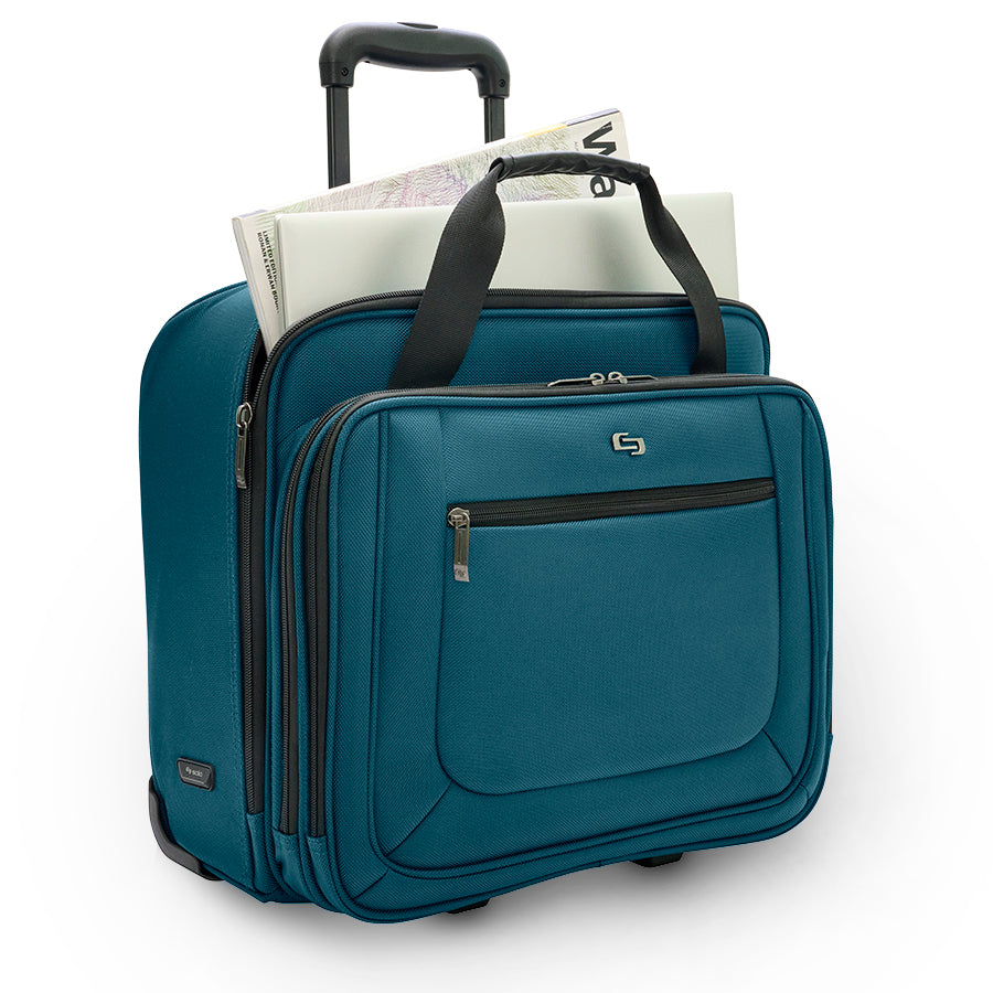 attis 17 rolling laptop backpack Solo Bryant 17.3" Rolling Case in Gray