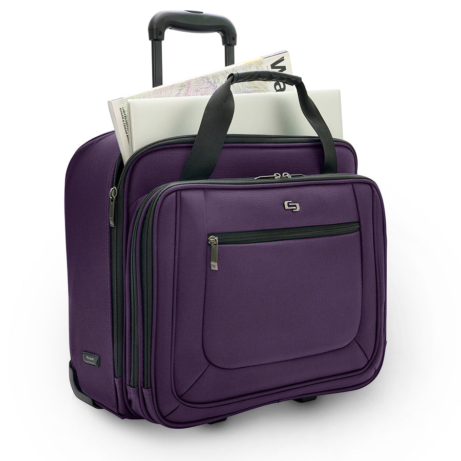 Purple Roller Briefcase Laptop Bryant Rolling Case In Wheeled