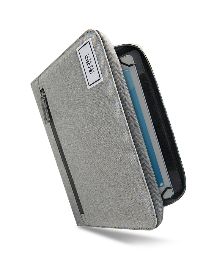 Re:Fresh Tablet Padfolio grey side view 2