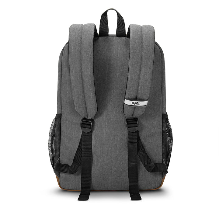Re:Fresh Machine Washable Backpack grey back view