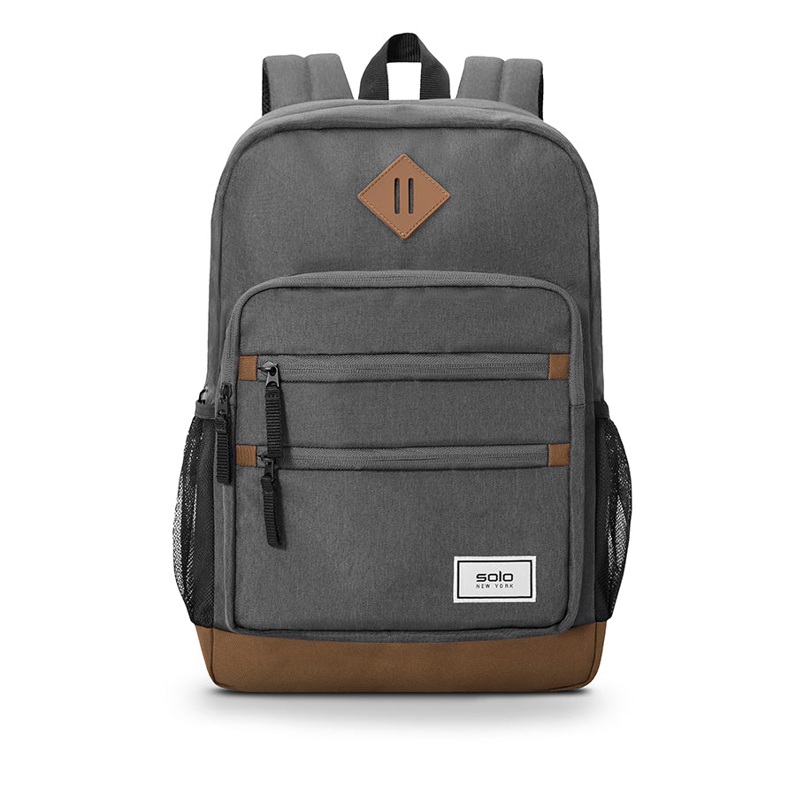 Re:Fresh Machine Washable Backpack grey front view