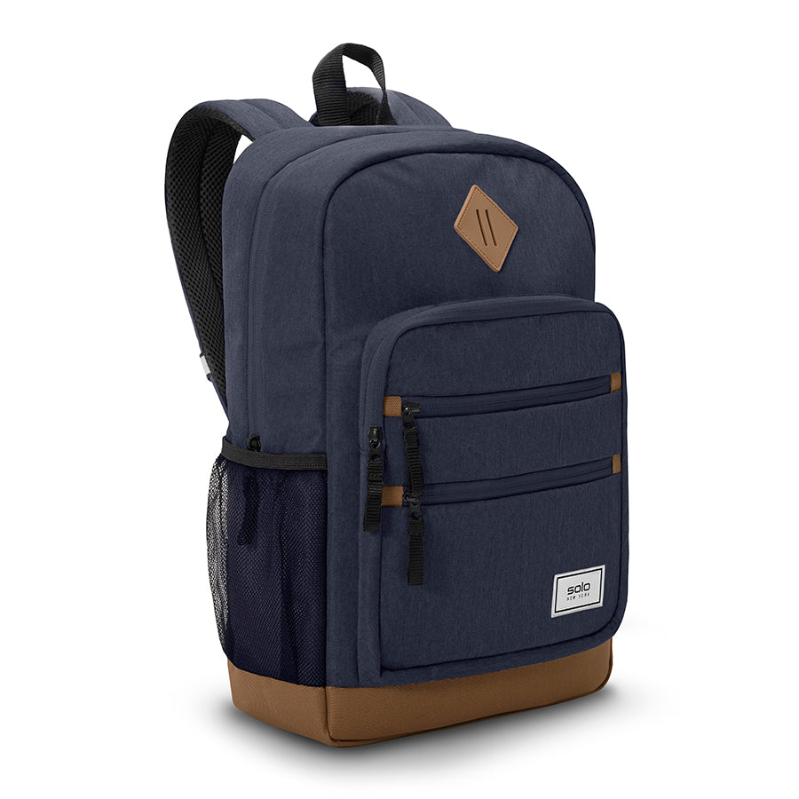 Re:Fresh Machine Washable Backpack blue side view