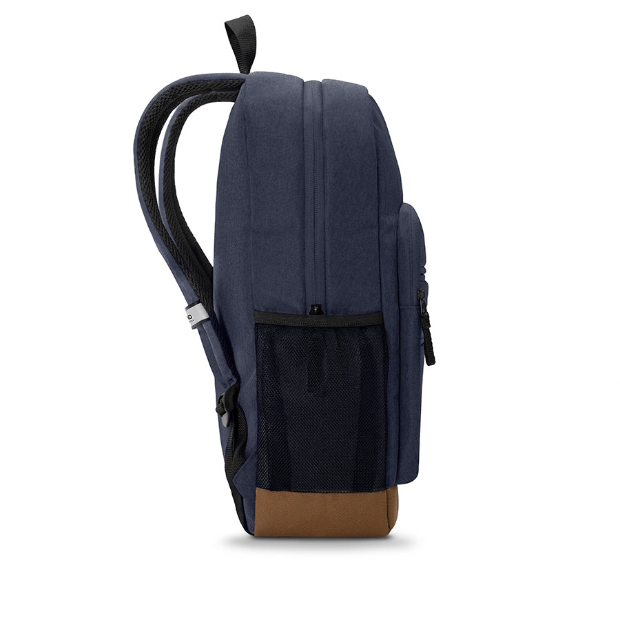Re:Fresh Machine Washable Backpack blue side view 2