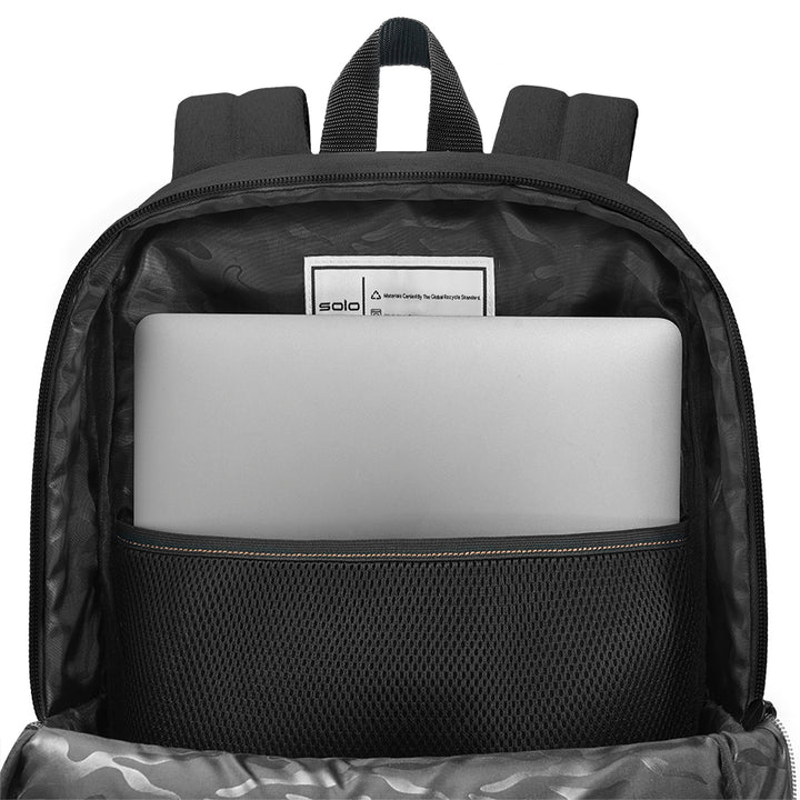 Re:Fresh Machine Washable Backpack black laptop pocket