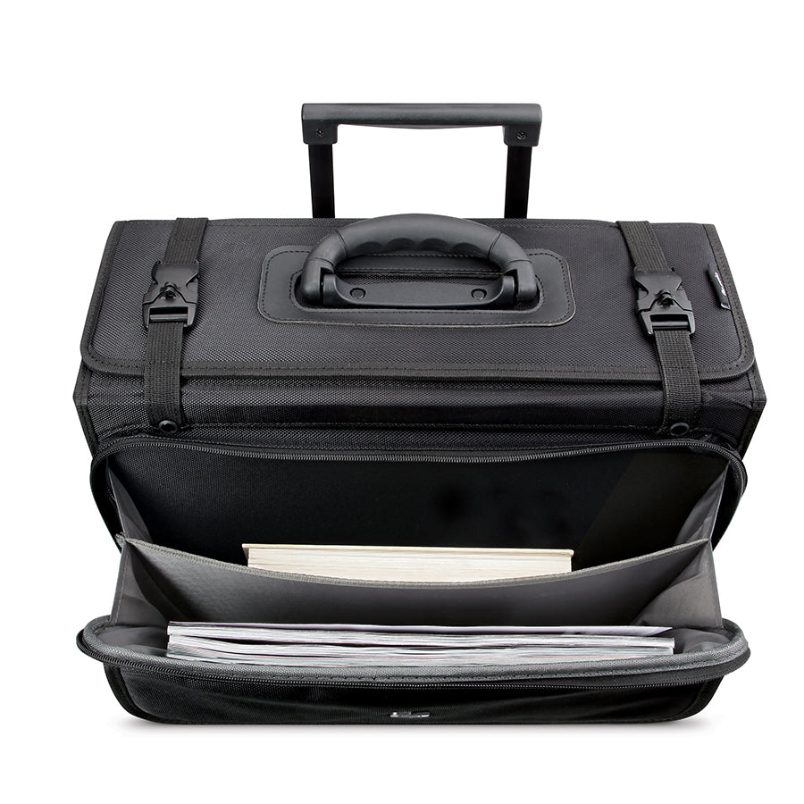 Solo Roller Computer Bag Black Work Filing Laptop Travel Bag