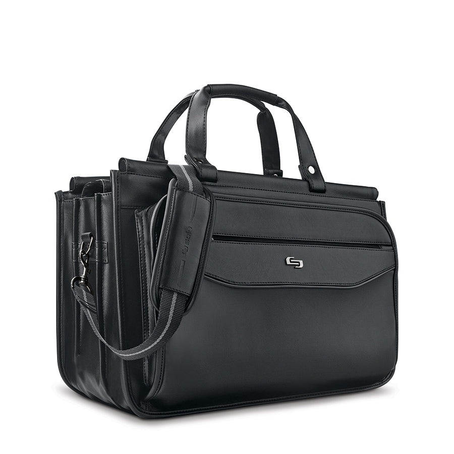 Solo New York Harrison 16 Inch Triple Compartment Laptop Briefcase