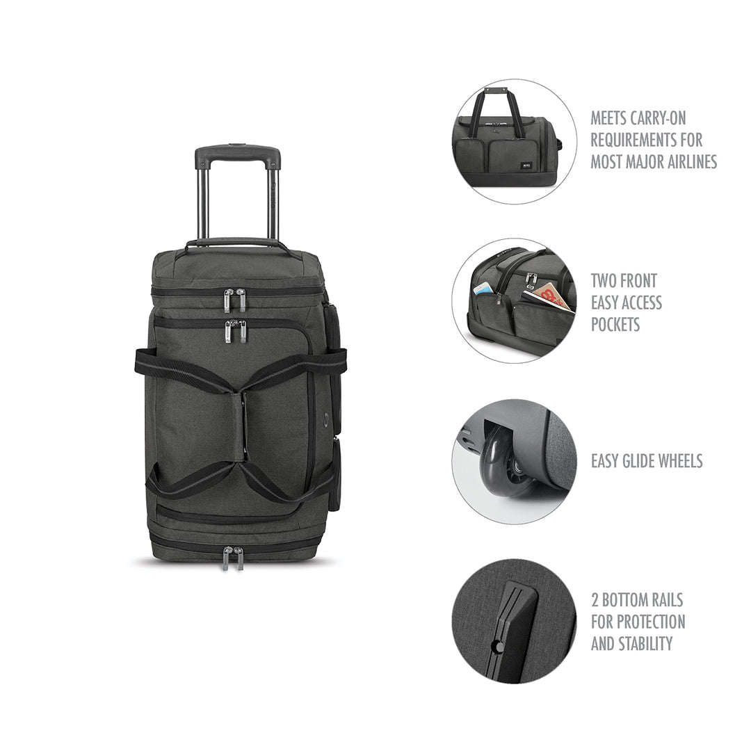 bonjour u.s.a travel bag duffel rlling Specialist Rolling 132L Paris Bonjour and Eiffel Tower
