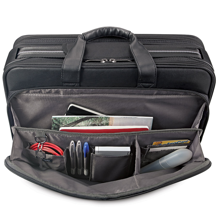 Collateral Briefcase Paramount Retractable Strap Briefcase – Solo New York