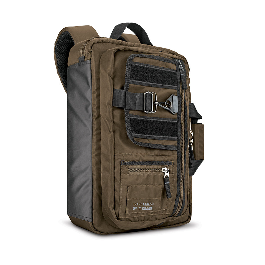 dividedstatesofolive バックパック Zone Hybrid Briefcase Backpack - Versatile & Stylish – Solo New York