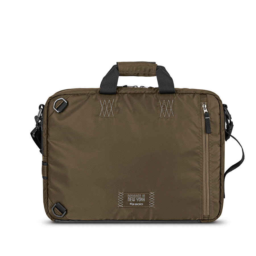 backpack briefcase leather one strap Journey TICA Three front pockets to carry phone Buffalo Leather Convertible Backpack -