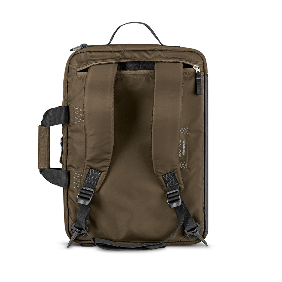 SOLO Zone Hybrid Briefcase Backpack, Bronze