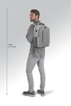 model wearing Solo Re:define backpack in grey