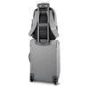 Solo Re:treat Carry-on in grey with Solo backpack attached to suitcase handle