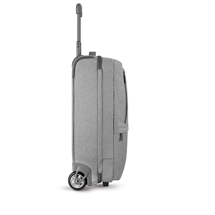 side view of Solo Re:treat Carry-on in grey