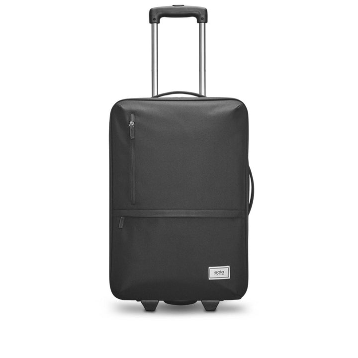 front view of Solo Re:treat Carry-on in black