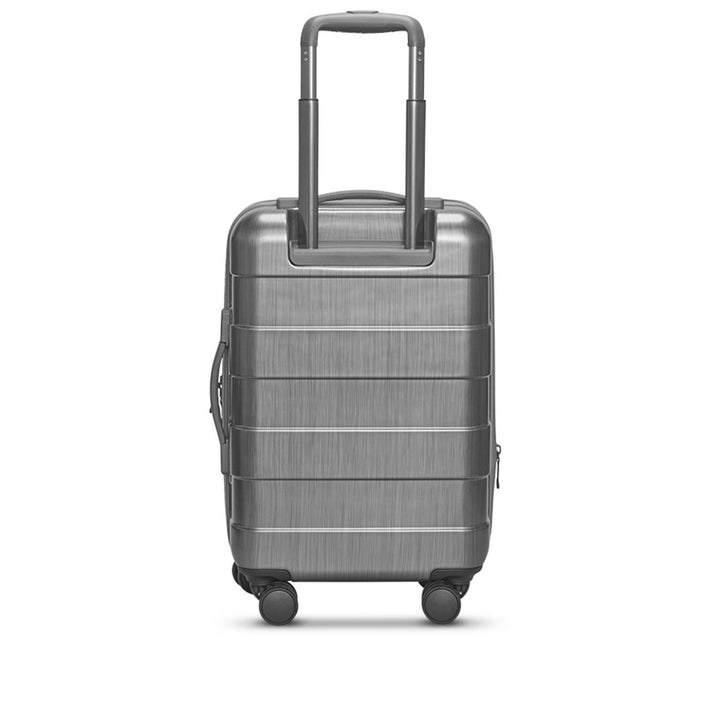 back view of Solo Re:serve Carry-On Spinner Suitcase